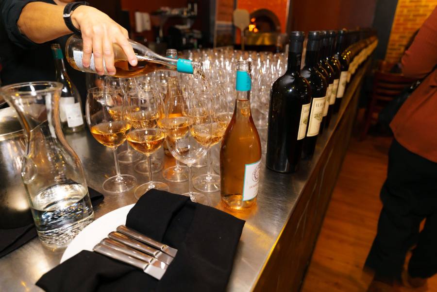 Behind the bar